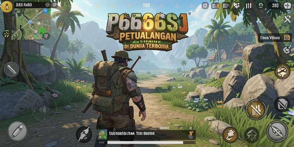 Tampilan menawan dari gameplay Open World di 666J yang penuh petualangan.