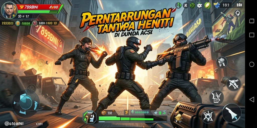 Gameplay seru dan penuh aksi di 789BNI.