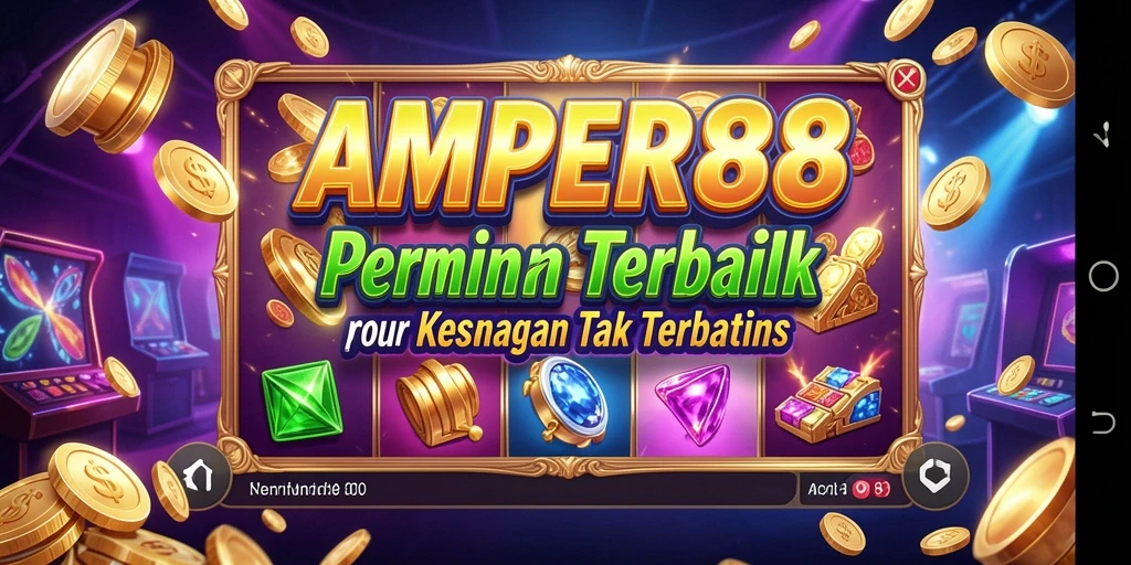 Tampilan gameplay slot yang menarik dan penuh warna di AMPER88.