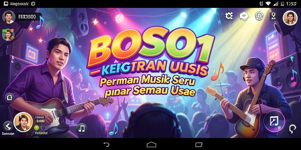 Tampilan aksi seru saat bermain game musik BOS01.
