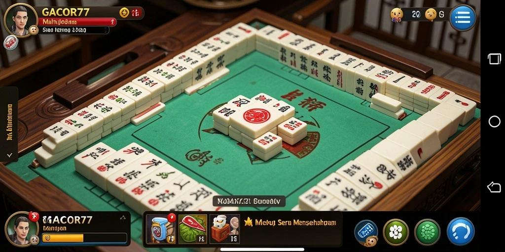Tampilan utama GACOR77 menampilkan gameplay seru Mahjong yang mengasyikkan.