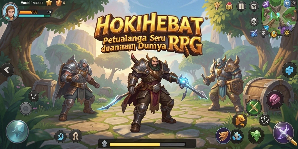 Gameplay seru dalam HOKIHEBAT dengan pertarungan yang menegangkan.