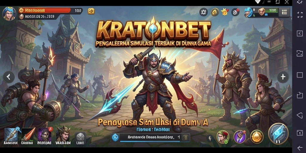 Screenshot gameplay KRATONBET yang mendebarkan dan interaktif.