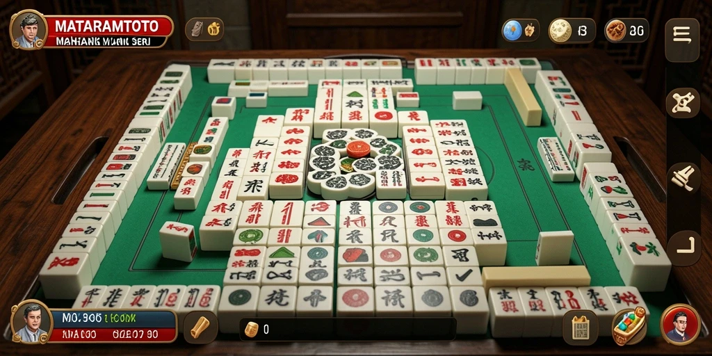 Tampilan gameplay seru dalam MATARAMTOTO Mahjong.