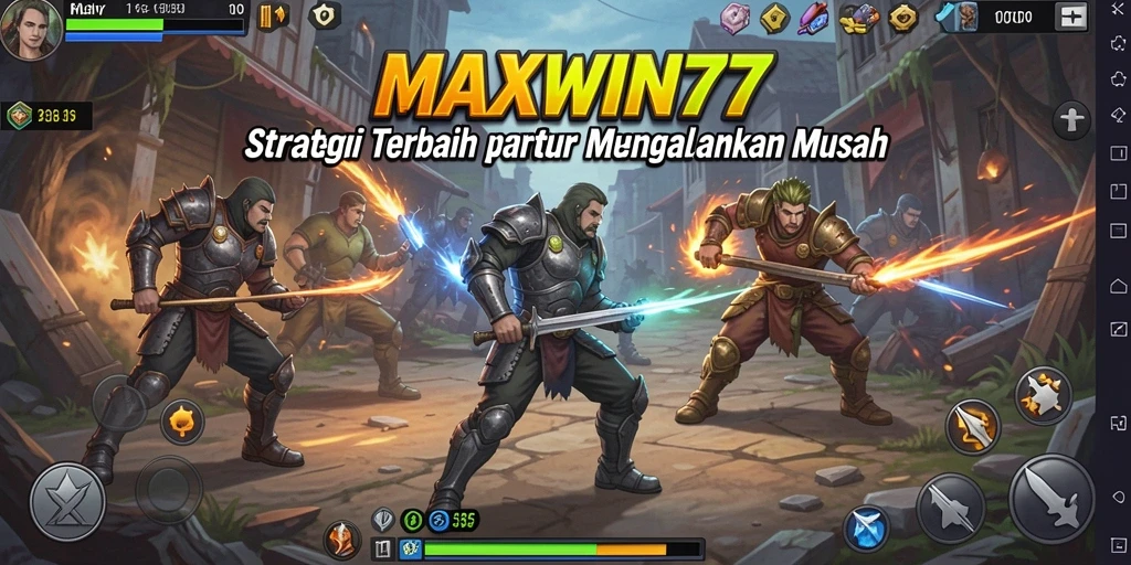 Tangkapan layar gameplay <strong>MAXWIN77</strong> yang menampilkan aksi strategi yang mendebarkan.