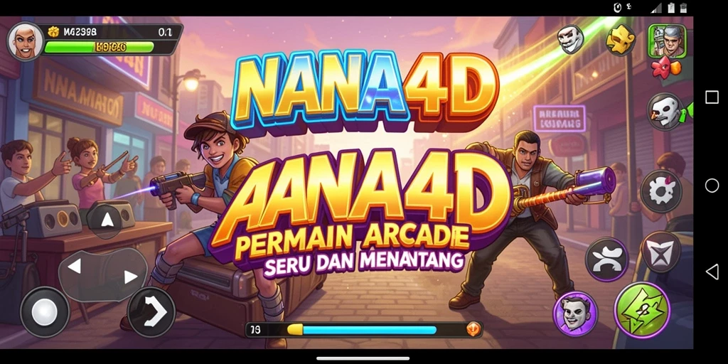 Tampilan gameplay NANA4D yang penuh aksi dan tantangan menarik.