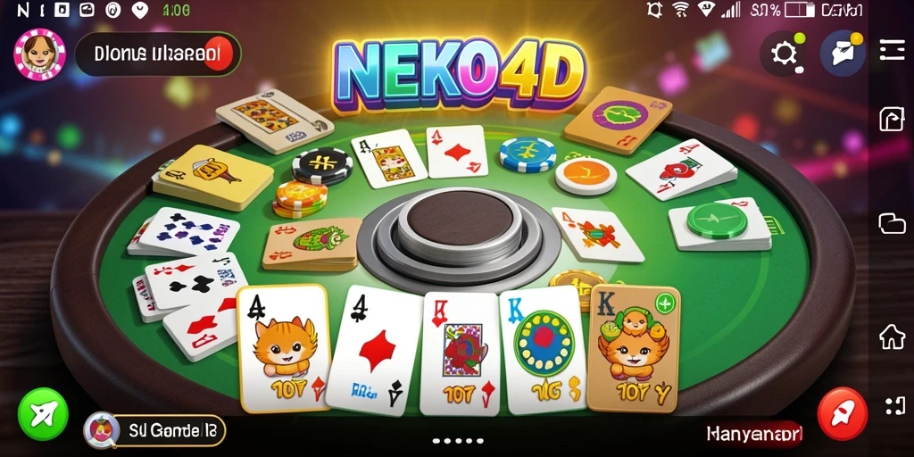 Tampilan gameplay Gaple yang seru dan interaktif di NEKO4D.