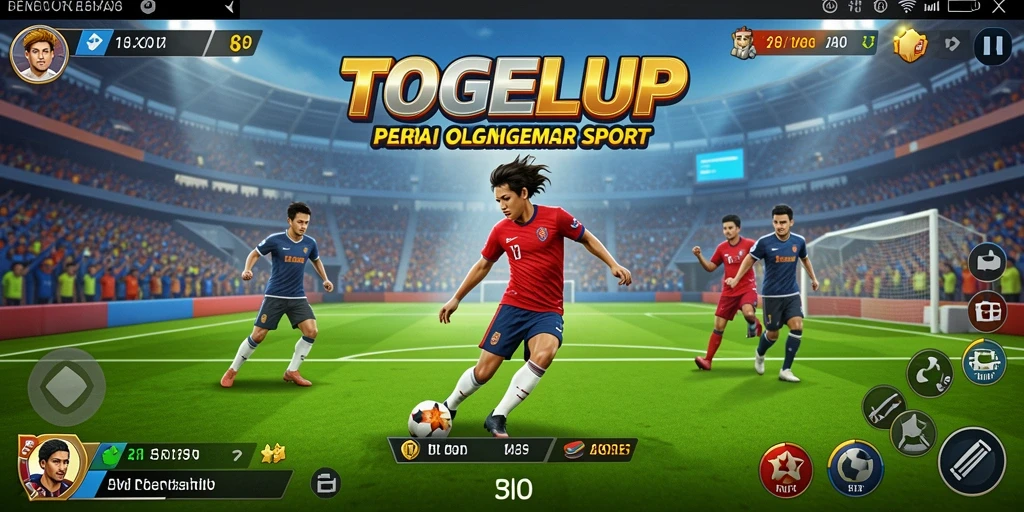 Screenshot gameplay TOGELUP yang menampilkan aksi olahraga seru.