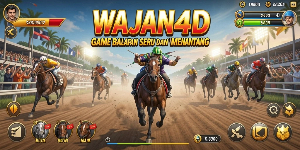 Gameplay balapan seru di WAJAN4D dengan grafik menawan.