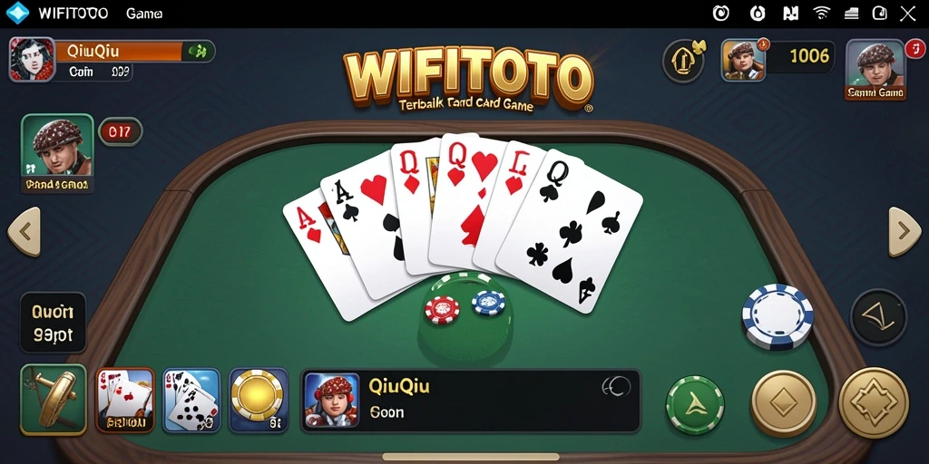 Tangkapan layar gameplay QiuQiu yang seru di WIFITOTO.