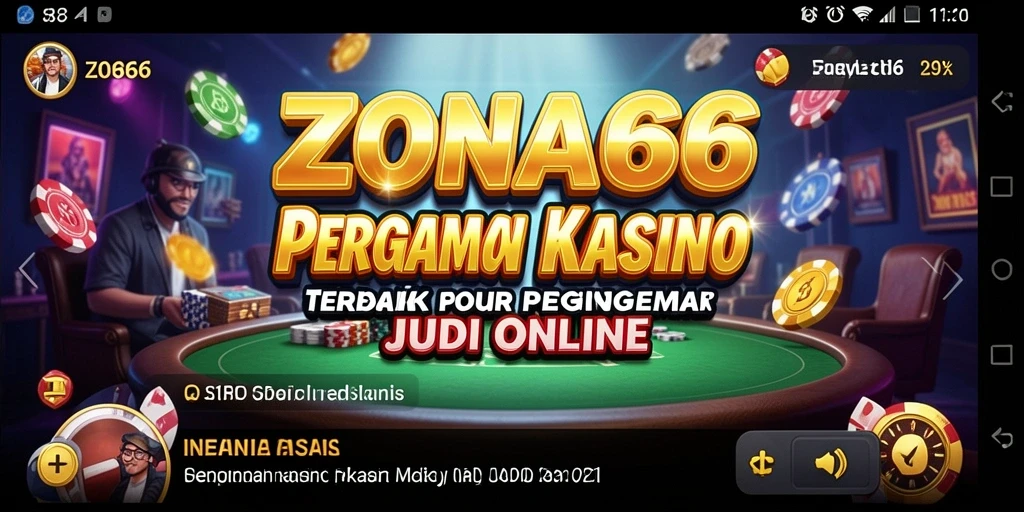 Tangkapan layar ZONA66 menunjukkan gameplay seru di dalam dunia Kasino.